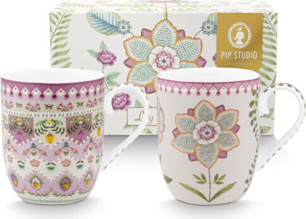 Pip Studio - Lot de 2 - Mugs Small Lily & Lotus, 145ml Image du produit 