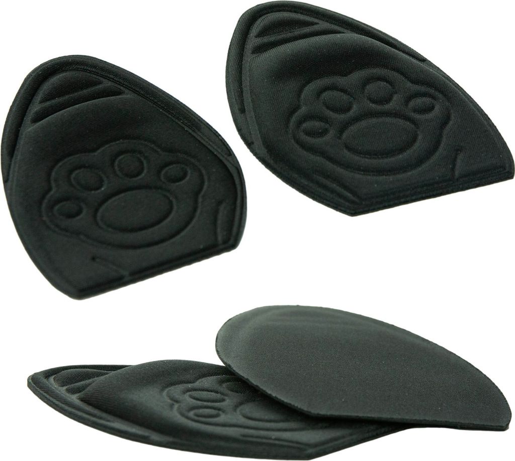 Einlegesohlen Für Schuhe, Fußkissenpolster, Mittelfußvorfuß-Einlagepolster Schwarz, 11x7,5 cm