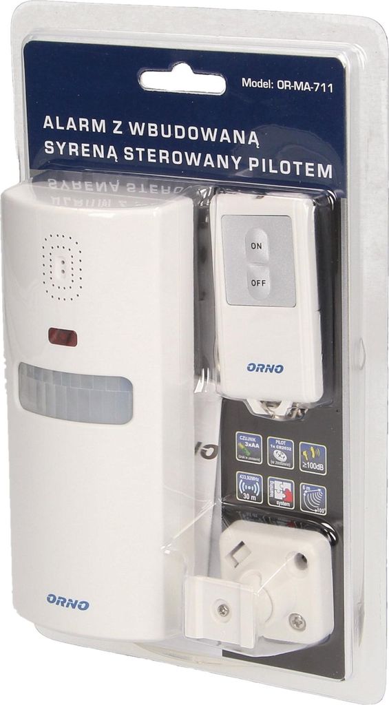 Orno | Alarme portable OR-MA-711 - Blanc - 100 dB - Image du produit 