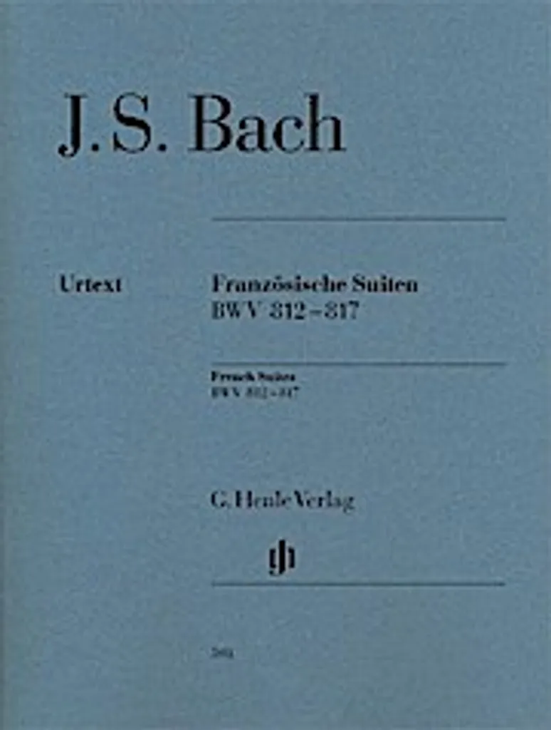 Suites françaises BWV 812-817 J.S. Bach Partition pour Piano Urtext
