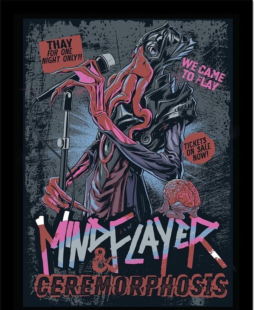 Dungeons & Dragons - "Mind Flayer"-Gerahmtes Poster PM12694 (40 cm x 30 cm) (Bunt)