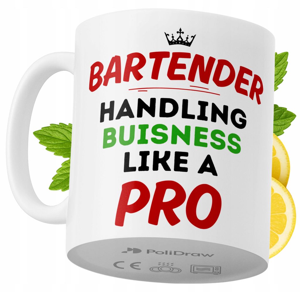 Lustige Kaffee- oder Teetasse mit witzigem Textdesign - ideal für Barkeeper, Geburtstage, Namenstage und Feiertage. Hochwertige Tasse für besonde...