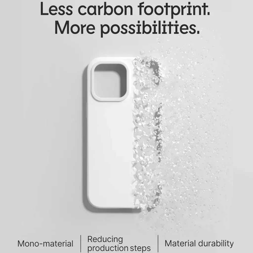 Coque iPhone 15 Plus RhinoShield Soft Case en silicone gris anthracite - 11