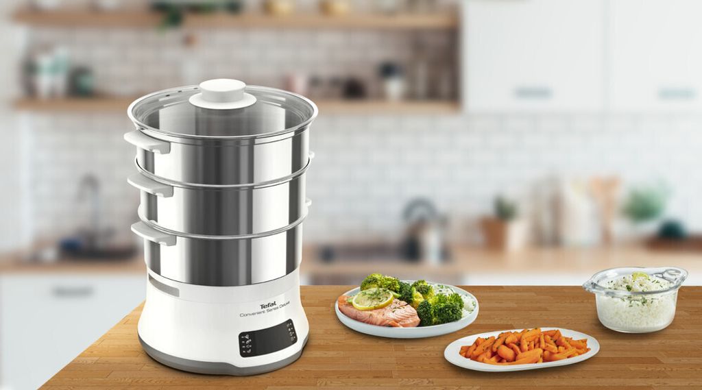 Tefal VC502D Dampfgarer Deluxe, 8 Programme, Edelstahl Produktbild 9