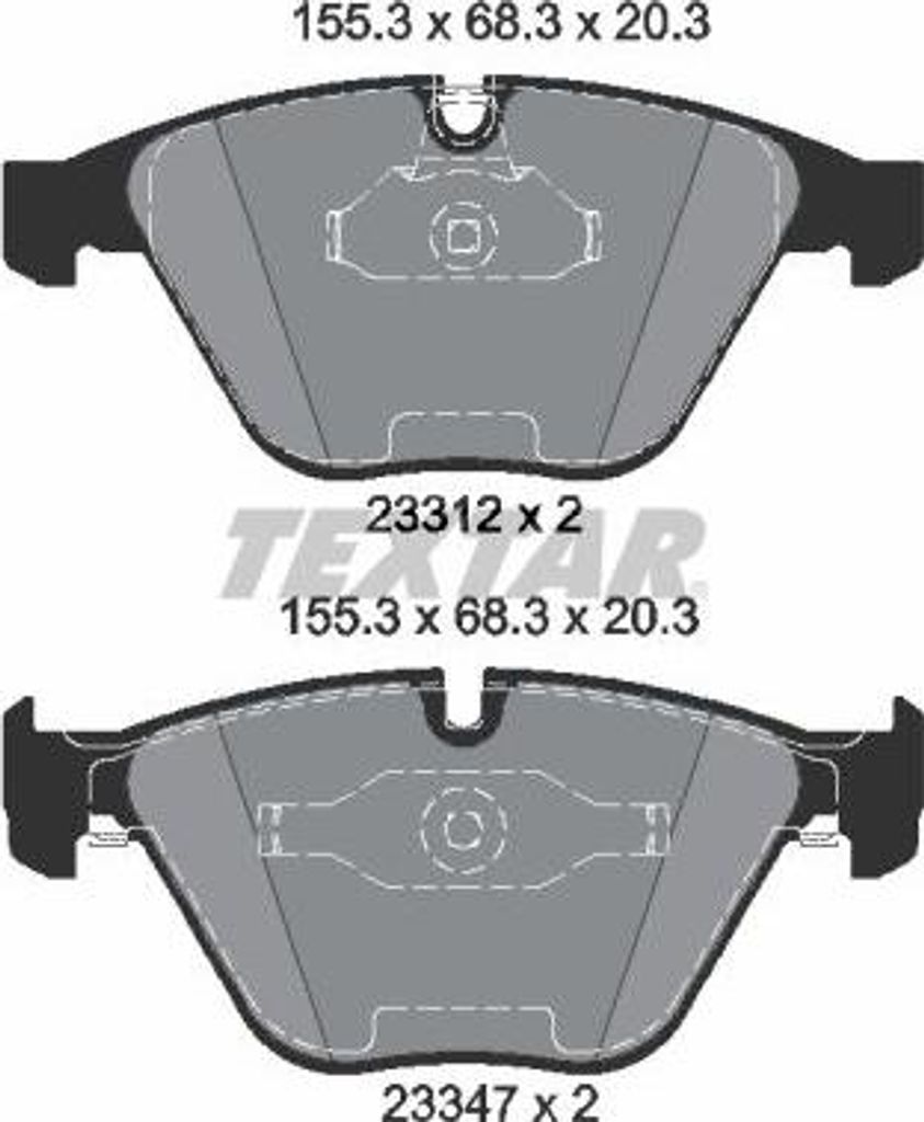 TEXTAR 2331281 Bremsbelagsatz, Scheibenbremse OE 1763089 kompatibel mit 3er E92, 3er E93, 3er E90, 1er E82