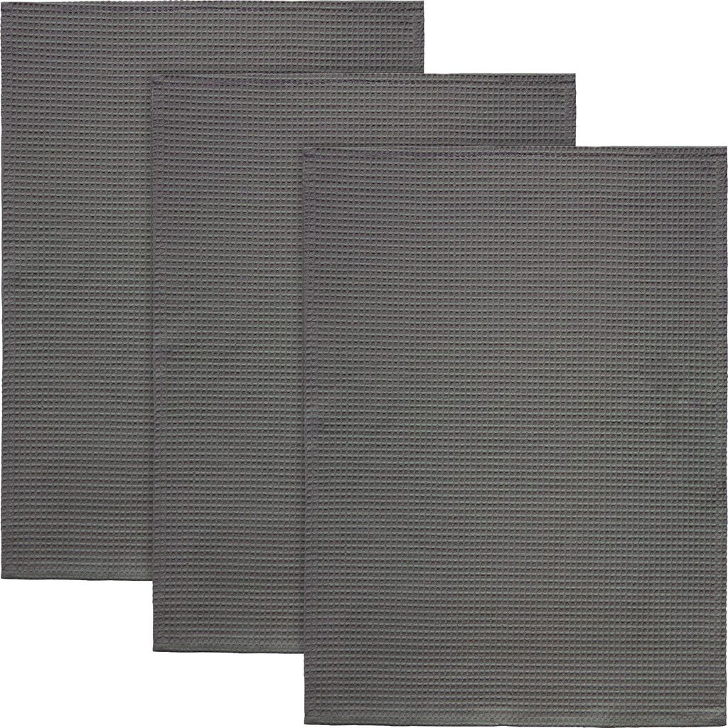 Erwin Müller Geschirrtuch 3er-Pack grau 50x70 cm
