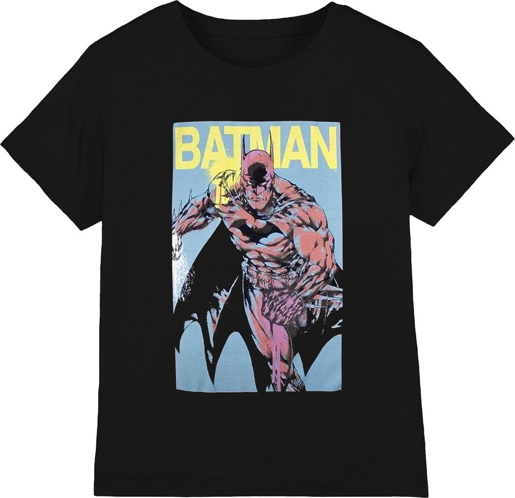 Batman - "Pop Colours" T-Shirt für Herren/Damen Uni RO11021 (S) (Schwarz)