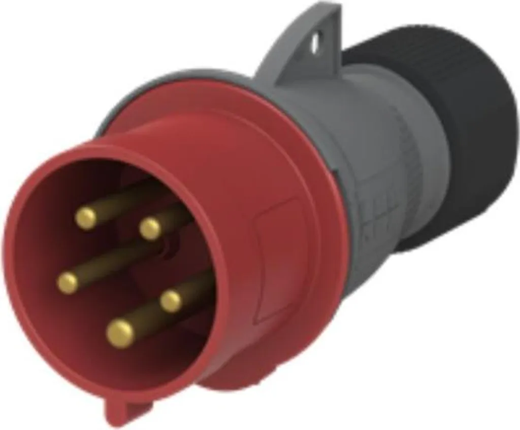 Connettore Maschio Amphenol 32A 5P 6h 400V | Serie Amphe-309 Alta Qualità