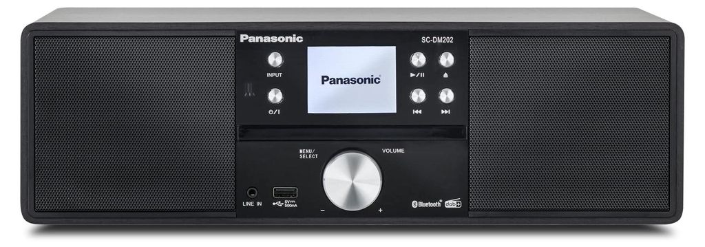 Panasonic SC-DM202EG-K, Heim-Audio-Mikrosystem, Schwarz, Produktbild 