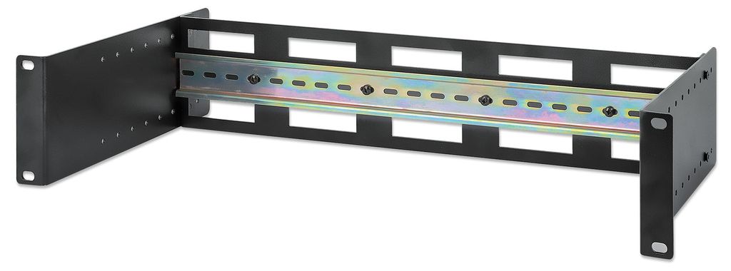 Intellinet 716345, Regal-Schiene, Aluminium, Schwarz, 1 Produktbild 