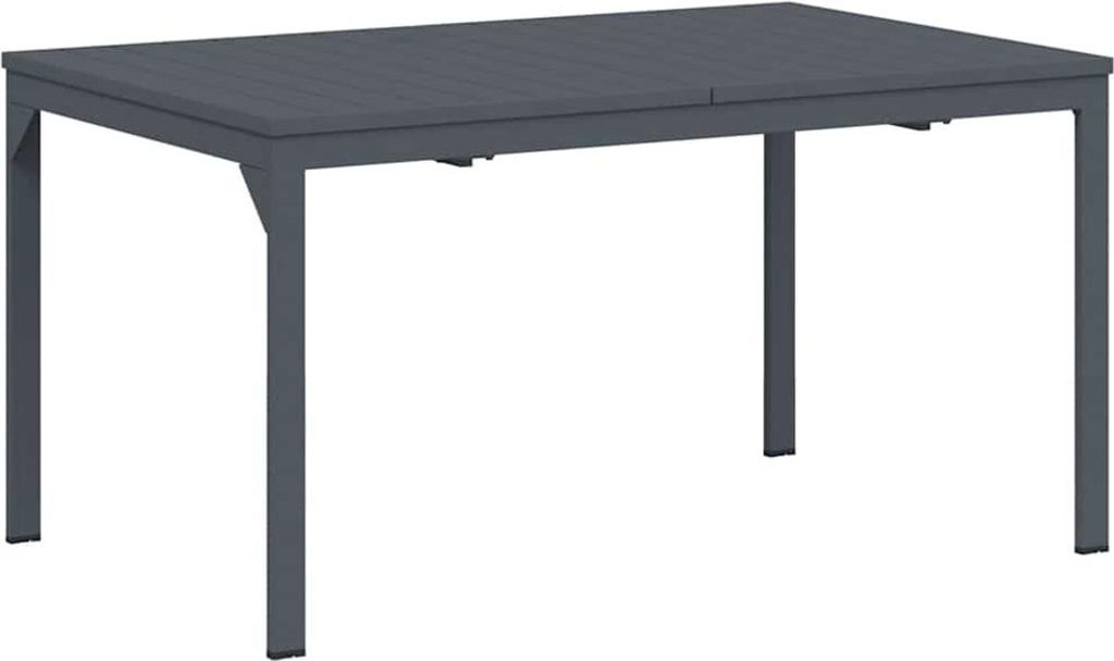 Esstisch für draußen 2 pcs Anthrazit 210 x 90 x 73 cm Stahl