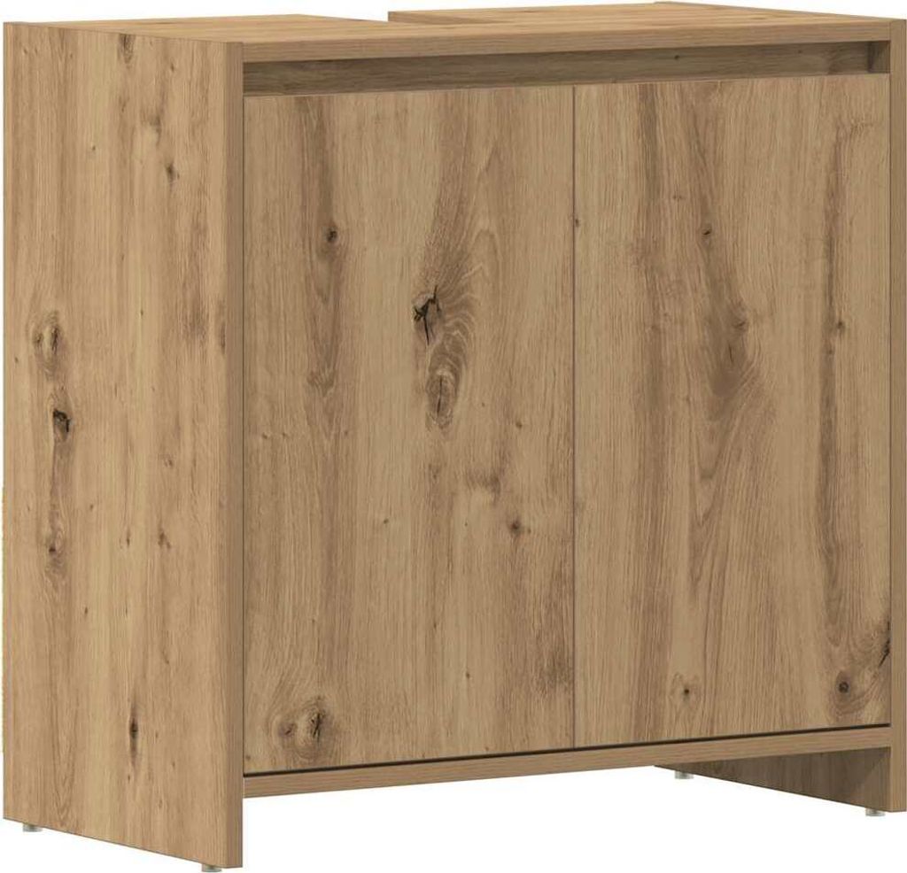 (Robust Möbel)Waschbeckenunterschrank stylische - Badezimmerschrank, Badschrank - Artisan-Eiche 60x33x60cm - Badezimmerschränke DEMöbel263848