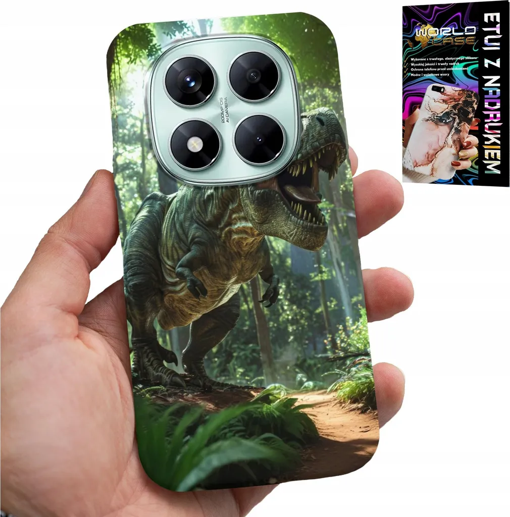 Cover Xiaomi Note 14 Pro 5G Dinosauri: Anticaduta per Bambini e Adulti