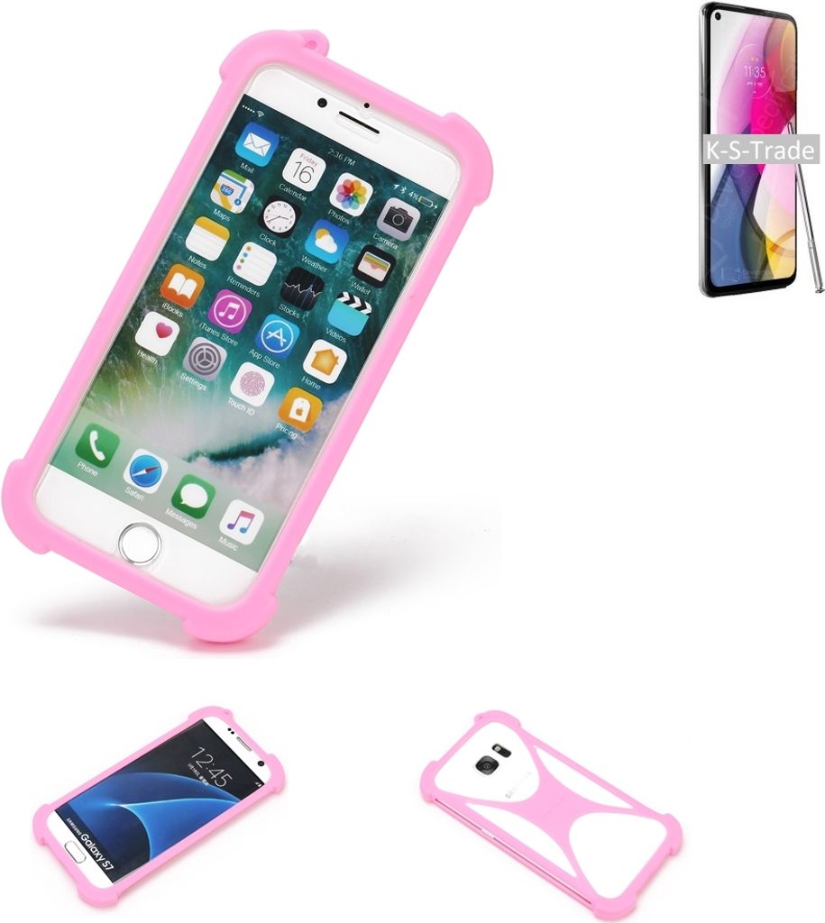 K-S-Trade Handy Hülle kompatibel mit Motorola Moto G Stylus (2021) Schutz Hülle Bumper Silikon Schutz Hülle Cover Case Silikoncase Silikonbumper
