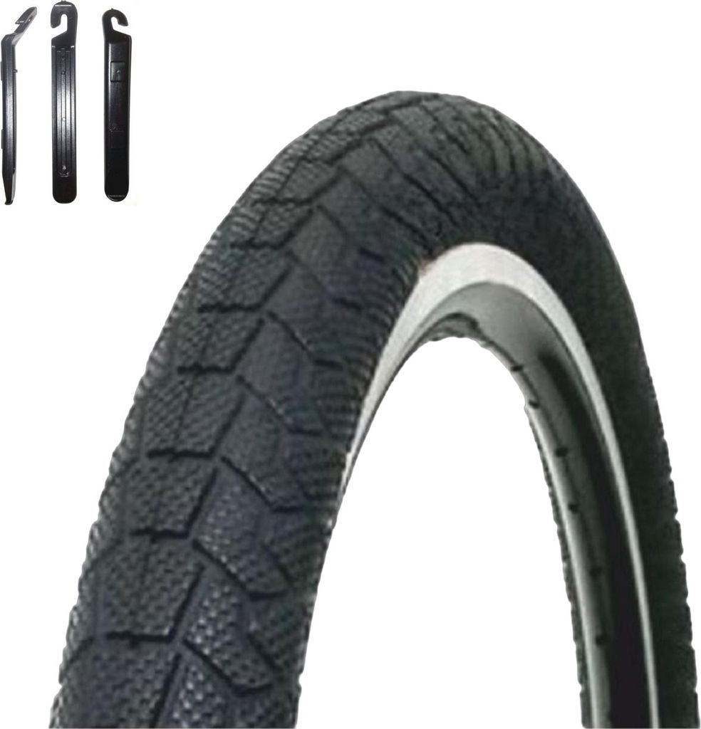 1 x Kenda Fahrradreifen K-907 20" Fahrradmantel Schwarz 58-406 (20 x 2.25") inkl. Reifenheber