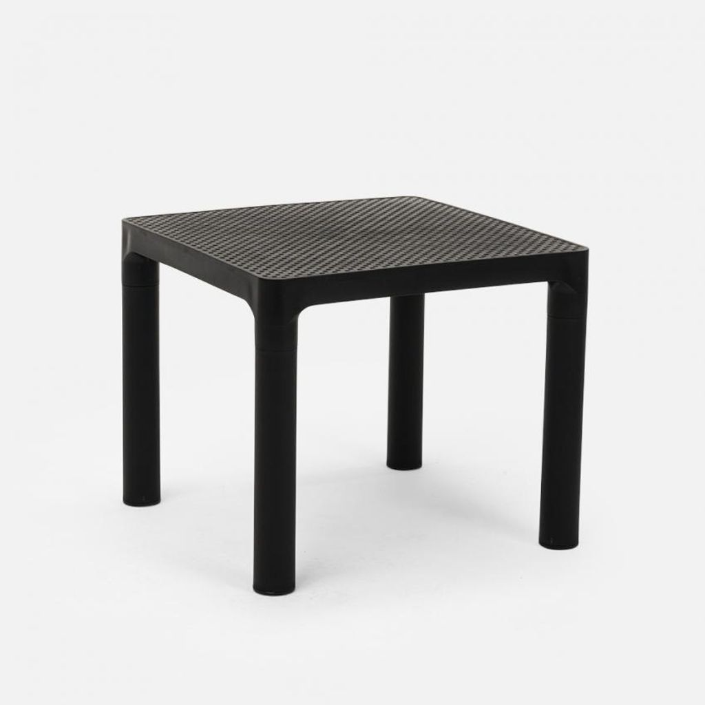 Tavolo basso per bar o giardino Quadrato 45x45 cm per uso Immagine del prodotto 