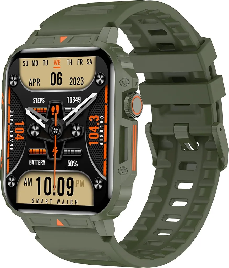 Smartwatch Uomo con Funzione Telefono: Militare, Cardio e 100+ Sport