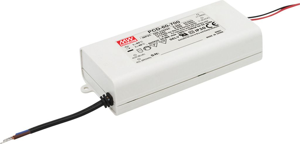 MEANWELL PCD-60-1750B, Installationsnetzteil, 60W 20-34V Produktbild 
