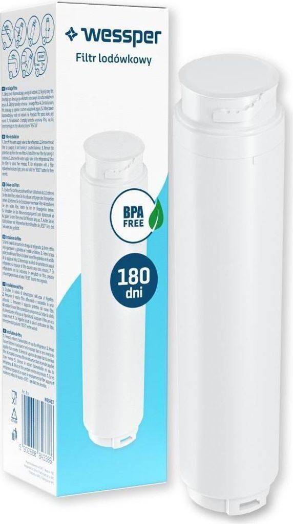 Wessper Wasserfilter für Kühlschrank Siemens, Bosch ersatz für Ultra Clarity 644845, 740560, 900007