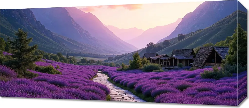 Quadro Moderno Panorama Crochi 70x30 cm su Tela Canvas Premium