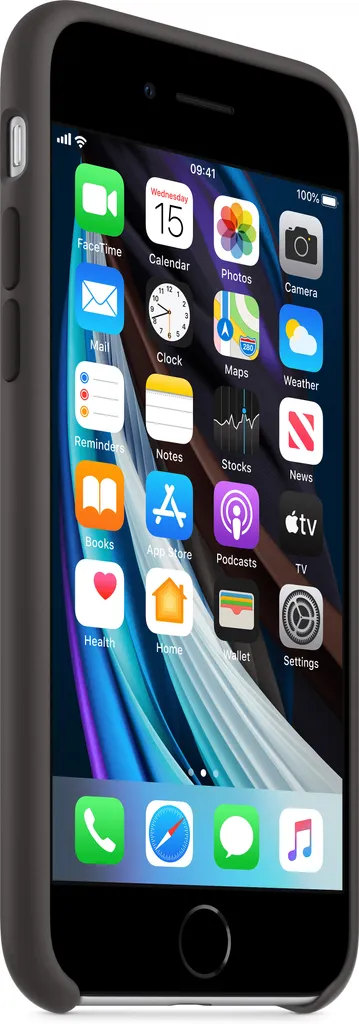 Coque iPhone SE antichoc Apple silicone noir : stop aux rayures ! - 3