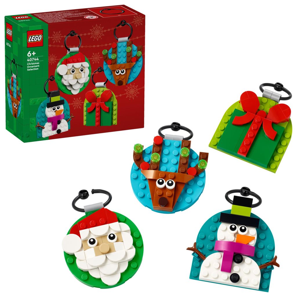 LEGO Verschiedene Christbaumanhänger – Spielzeug zum Bauen Produktbild 