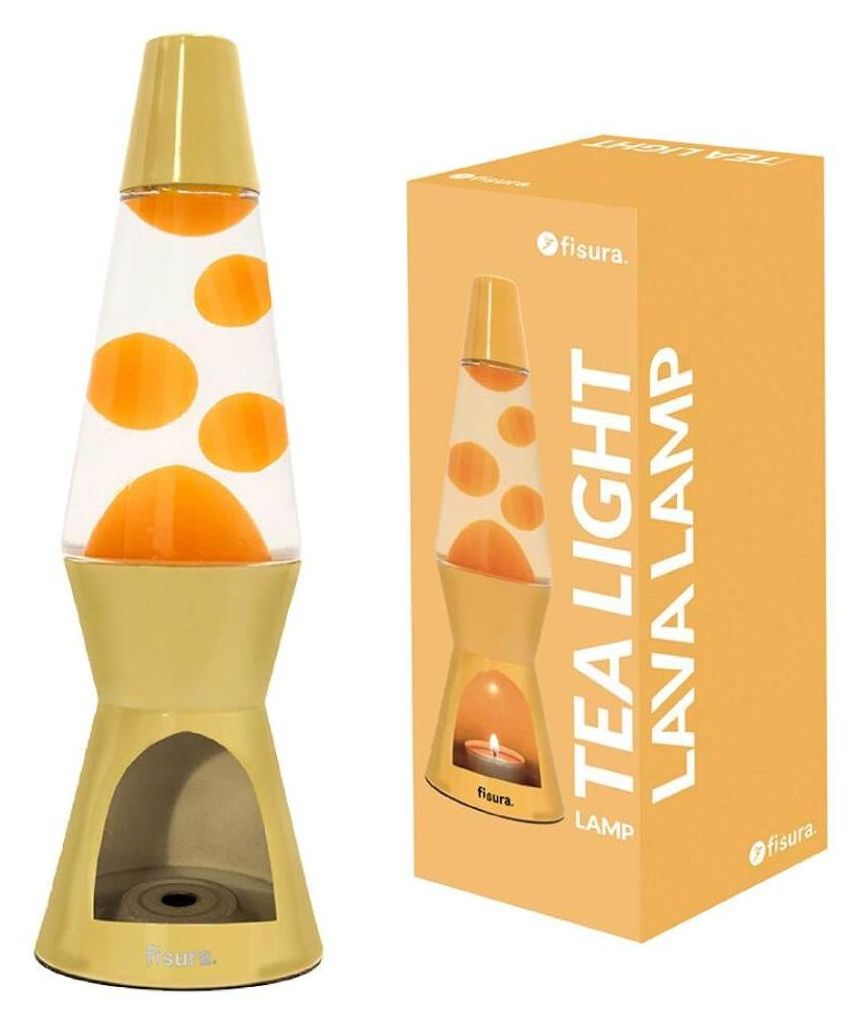 Fisura - Gelbe Lavalampe ohne Strom. Originelles Geschenk. Produktbild 
