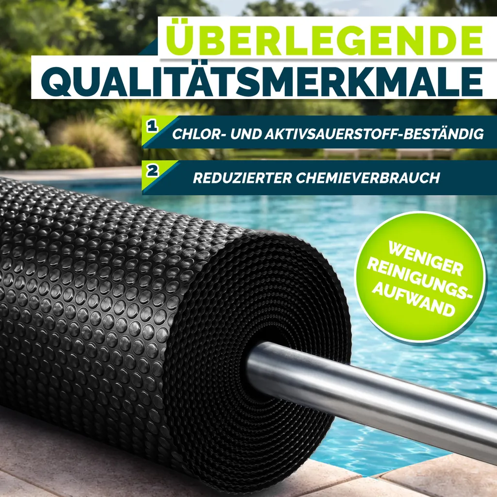 Telo Solare Piscina Tillvex 7x4 m - Riscaldamento Nero 400µm - 5