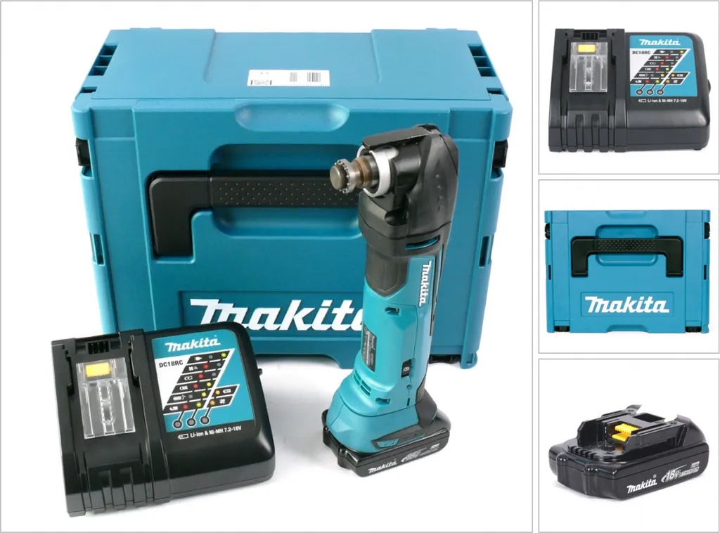Outil multifonction sans fil Makita DTM51 18V avec kit complet MAKPAC