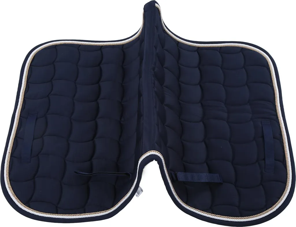 Tapis de selle bleu marine pour entraînement intensif et équitation