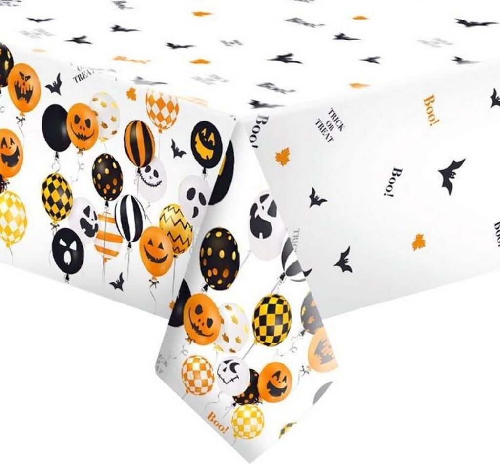 HALLOWEEN Papiertischdecke Ballons 120x180cm