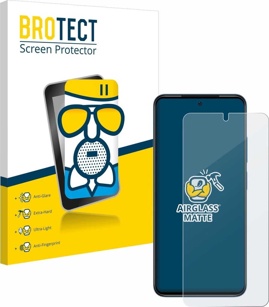 BROTECT Entspiegelungs Schutzglas für Xiaomi Redmi Note 11 Schutzfolie Panzer Folie Glas Display Schutz matt