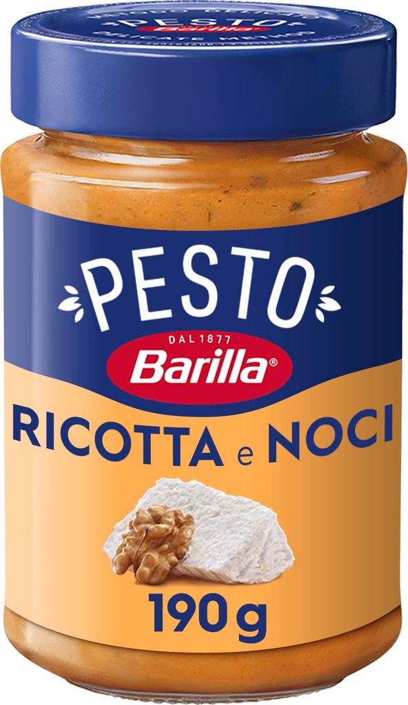 Barilla nussiges Pesto Ricotta e Noci – Pesto 12er Pack (12x190g)