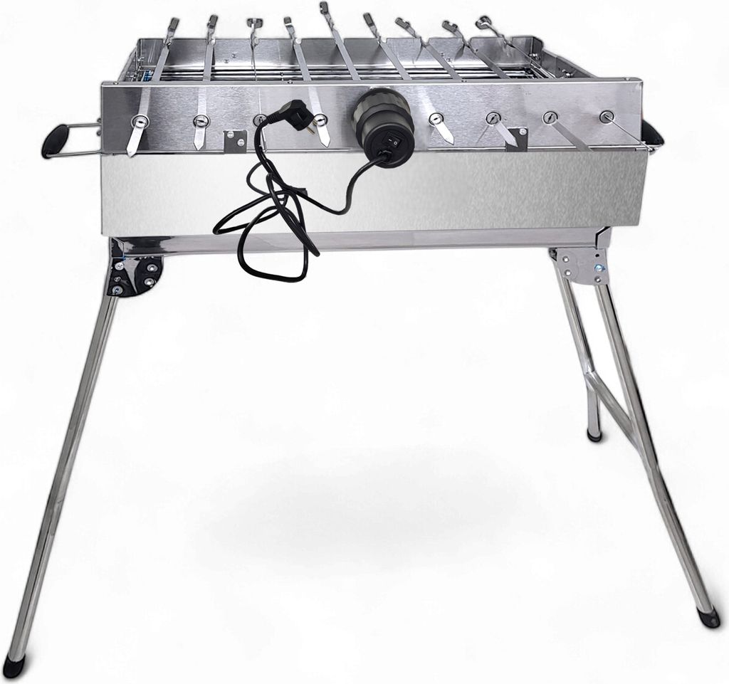 Mangal Kairat Schaschlik Grill mit 9er Spießdreher 230V Produktbild 