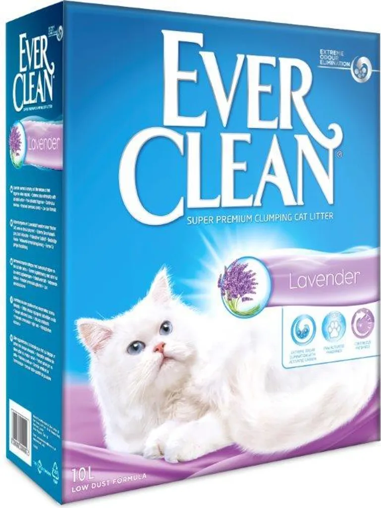 Ever Clean Lavande 10 litres : Litière Agglomérante Parfumée Premium