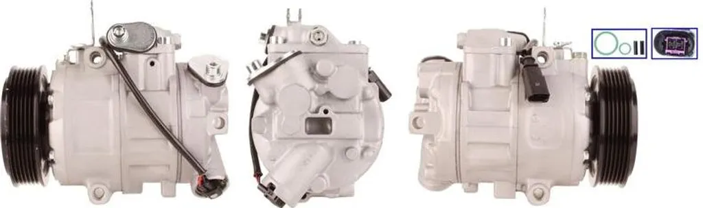 Plus de clim sur Polo ou Fabia ? Compresseur Lucas ACP699 6Q0820808G OE