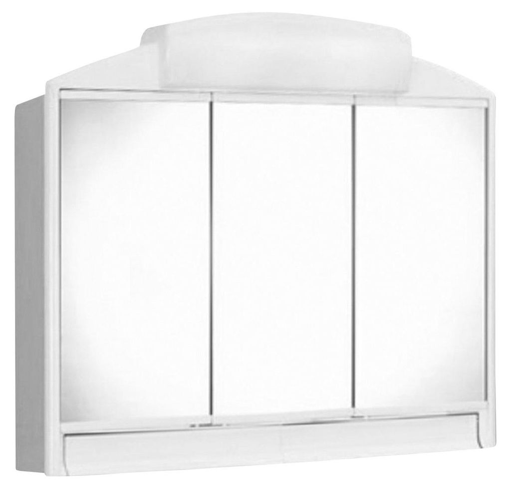 Jokey RANO Spiegelschrank 59x51x16cm, 2x12W, weiß Produktbild 