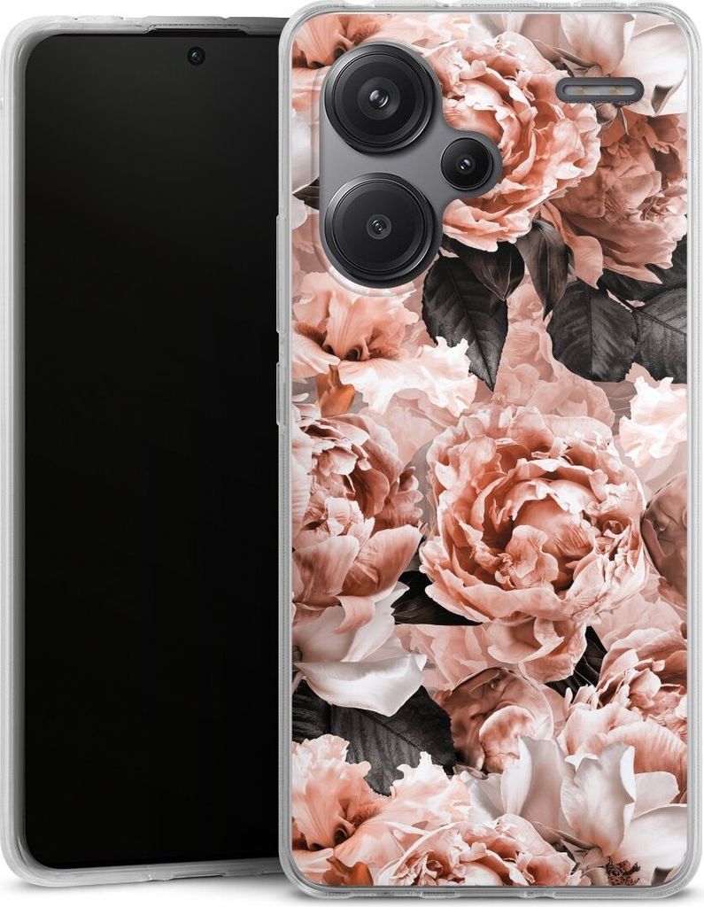 DeinDesign Handyhülle für Xiaomi Redmi Note 13 Pro Plus Silikon Hülle Case Smartphone Schutzhülle Blume Rose Vintage