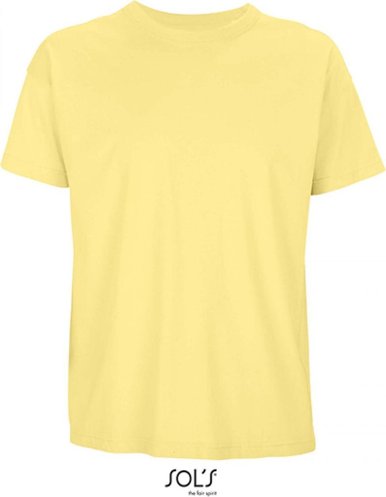SOLs 03806 | MenŽs Boxy Oversized T-Shirt - Gekämmte Baumwolle - Farbe: Light Yellow - Größe: XL