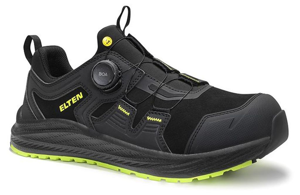 Sicherheitshalbschuh IVAR XXNF BOA black-lime Low ESD S3S, Gr. 42