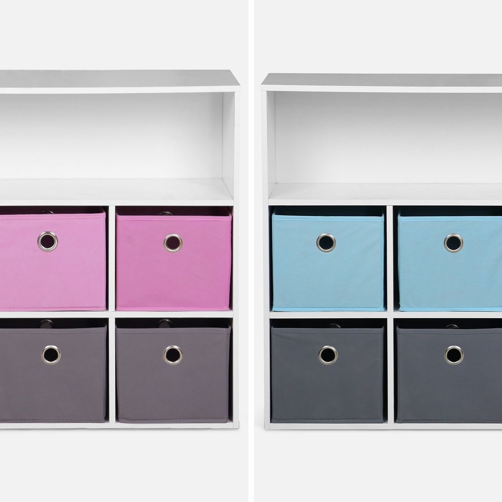 sweeek - Kinderschrank in weiß - Blau Produktbild 7
