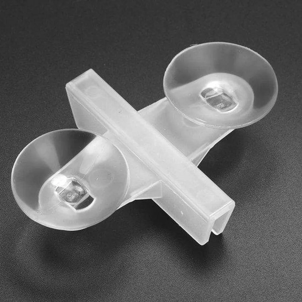Séparateur d'aquarium et clips de fixation en silicone pour vitre bac