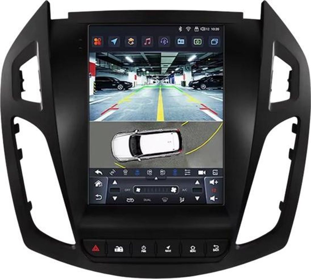 Autoradio mit Bluetooth und CarPlay für Ford Transit Tourneo Connect (2013–2018) – Kompatibel mit Apple und Android – Stereoanlage – Navig...