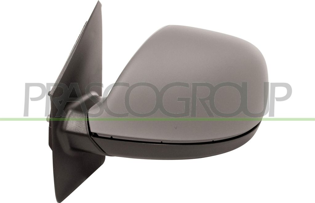 PRASCO VG9197324P Außenspiegel Seitenspiegel Links für VW Transporter V Bus (7HB, 7HJ, 7EB, 7EJ, 7EF, 7EG, 7HF, 7EC) Beheizt Grundiert Elektrisch