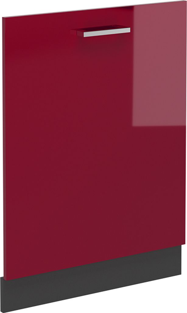 Vicco Frontblende R-Line, 60 cm ohne Arbeitsplatte, Rot Hochglanz/Anthrazit