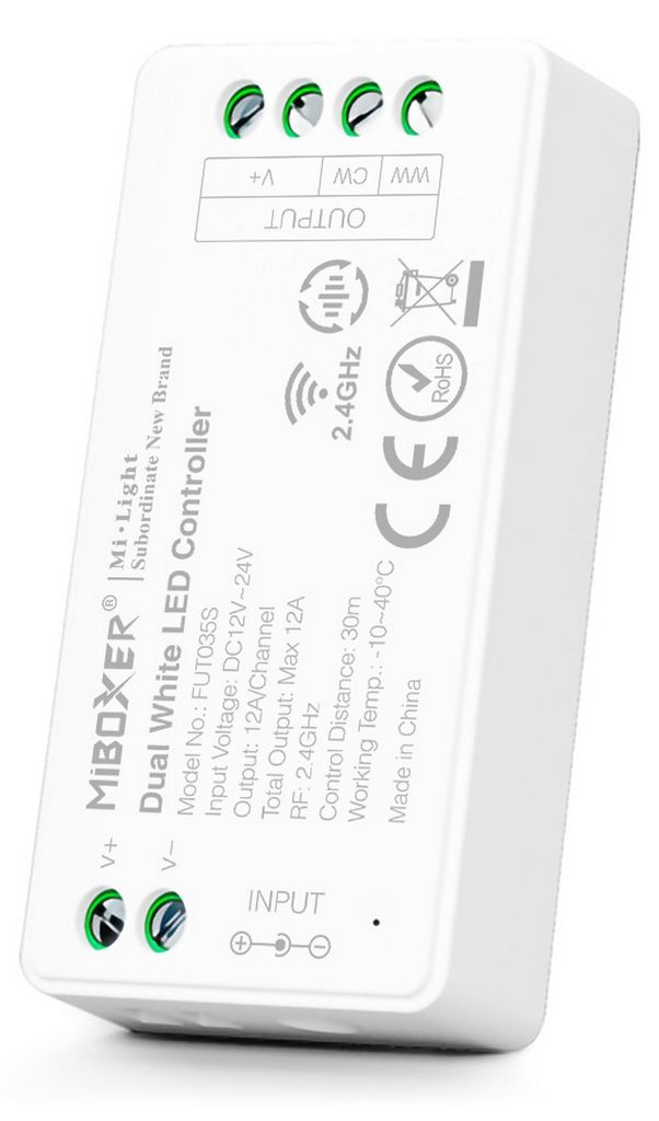 2.4G Funk LED Controller FUT035S CCT / TunableWhite 12-24V Produktbild 