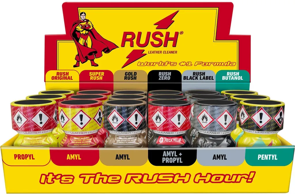 Nettoyant pour cuir Rush Discovery - Présentoir mixte de 12 flacons
