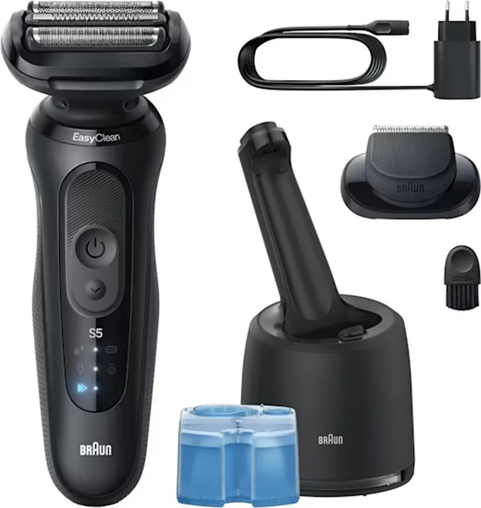 Rasoir Électrique Barbe Braun Series 5 52-N7200cc Noir avec Accessoires