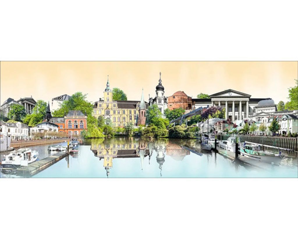 Glasbild Oldenburg Wahrzeichen III 125x50 cm