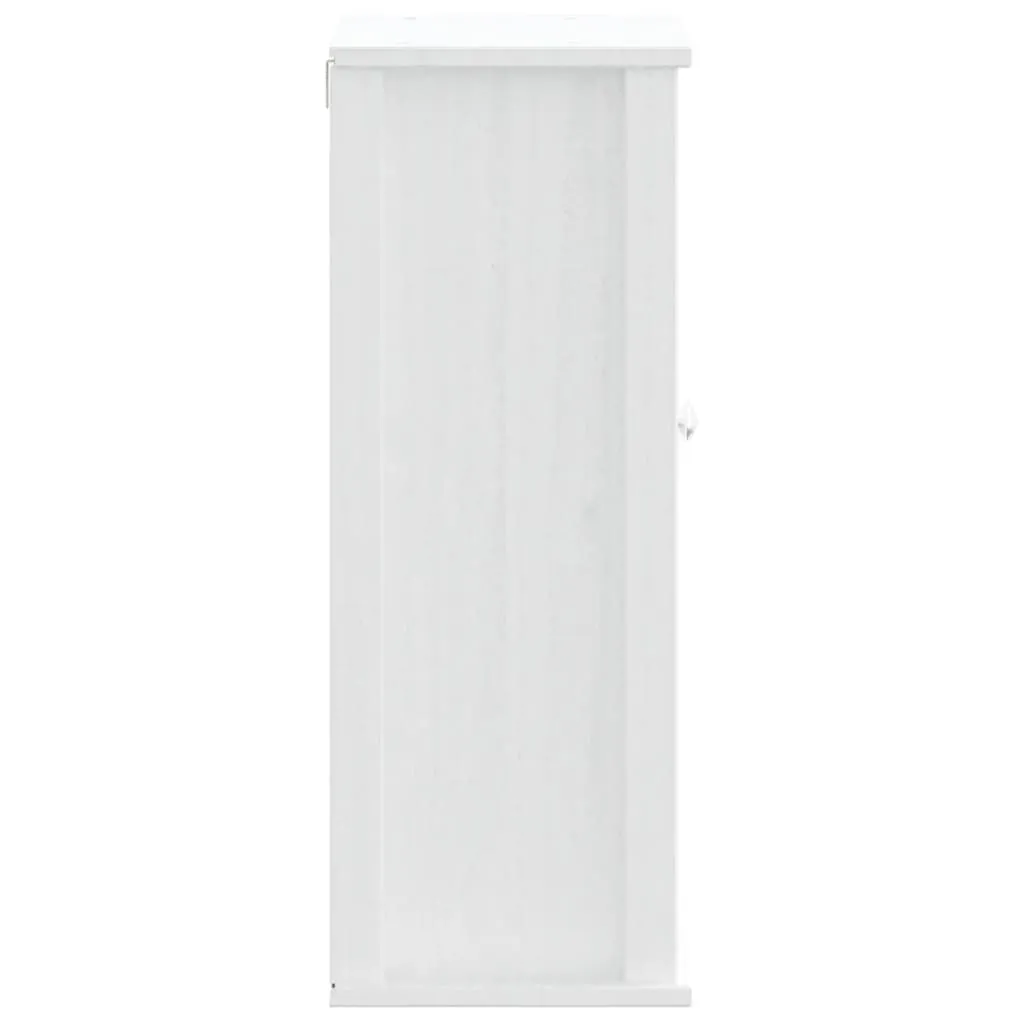 Pensile Bagno Bianco BERG in Legno Pino Massello 40cm | Stile e Relax - 6